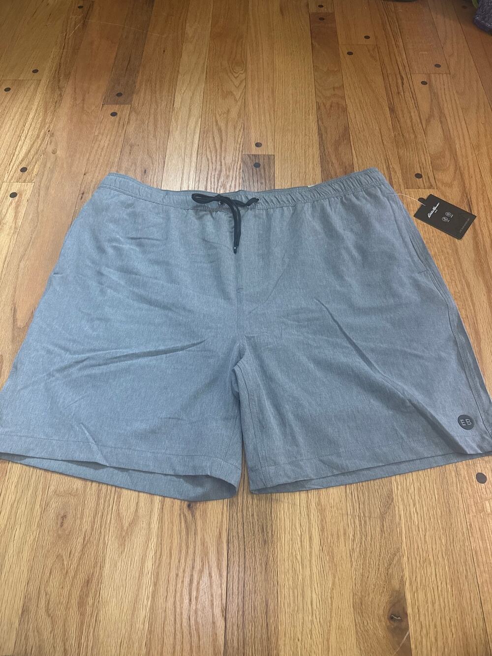 NEW Eddie Bauer Swim Liner Mens Sz XL (40-42) 7” inseam Volley Hybrid Swim Trunk